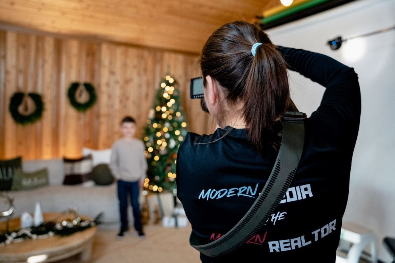 Homes In Focus photographers capturing family moments at a Pickering community event